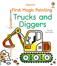 Load image into Gallery viewer, Usborne First Magic Painting - TRUCKS and DIGGERS