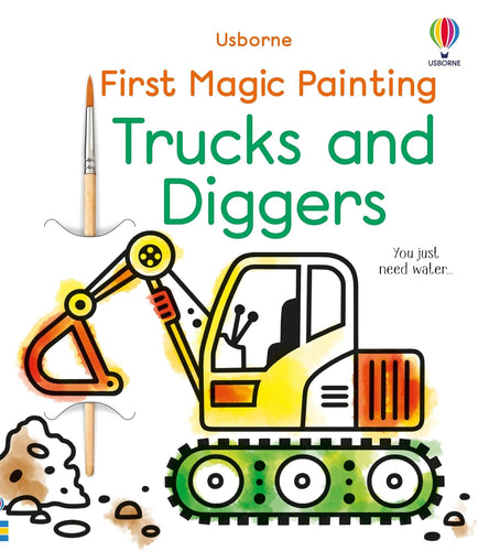 Usborne First Magic Painting - TRUCKS and DIGGERS