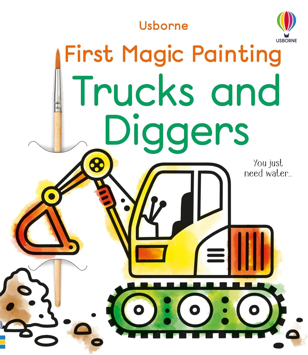 Usborne First Magic Painting - TRUCKS and DIGGERS