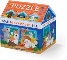 Load image into Gallery viewer, Crocodile Creek Bunny House Puzzle, 50-Pieces