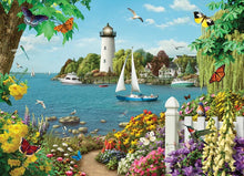 Load image into Gallery viewer, Cobble Hill 500 Piece Jigsaw Puzzle - By the Bay (Poster Included)
