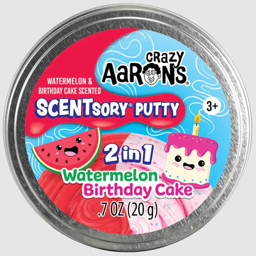 Crazy Aaron's SCENTsory Putty MashUp, Watermelon-Birthday Cake