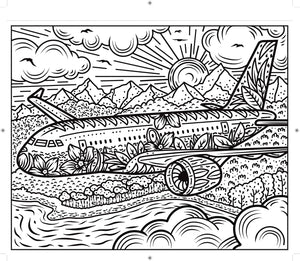 Usborne Magic Painting Book - PLANES and HELICOPTERS