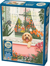 Load image into Gallery viewer, Cobble Hill 500 Piece Jigsaw Puzzle - Blooms &amp; Bubbles (Poster Included)