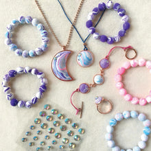 Load image into Gallery viewer, Bright Stripes - Wish Craft: Marble Moon DIY Jewelry Kit