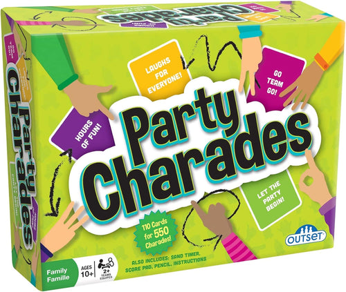 Party Charades Game – Contains 550 charades – Great Family Game for 2 or More Players Ages 10 and up by Outset Media