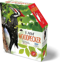 Load image into Gallery viewer, Madd Capp I AM WOODPECKER Animal-Shaped Jigsaw Puzzle, 300 Pieces
