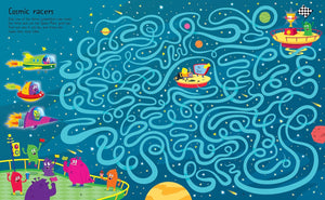 Usborne Maze Paperback Book - SPACE