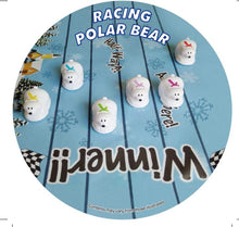 Load image into Gallery viewer, Robin Reed English Holiday Christmas Crackers - Racing Polar Bear Racers, 6 Count