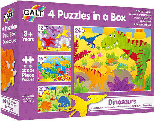 Galt - 4 Puzzles in A Box: DINOSAURS