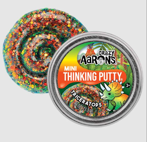 Crazy Aaron's Mini Thinking Putty Triceratops