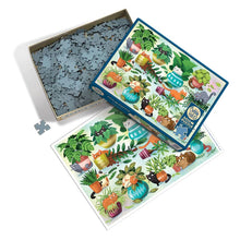 Load image into Gallery viewer, Cobble Hill 500 Piece Jigsaw Puzzle - Cats vs. Plants (Poster Included)