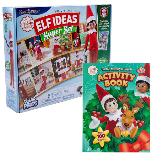 The Elf on the Shelf Bundle: The Official Elf Ideas Super Set and Santa's Activity Book