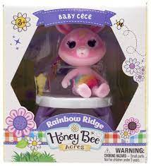 Honey Bee Acres - Rainbow Ridge Baby Flocked Figure, Baby Cece