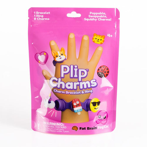 Fat Brain Toys - Plip Charms: Charm Bracelet & Ring, Purple