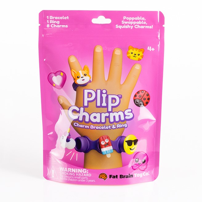 Fat Brain Toys - Plip Charms: Charm Bracelet & Ring, Purple