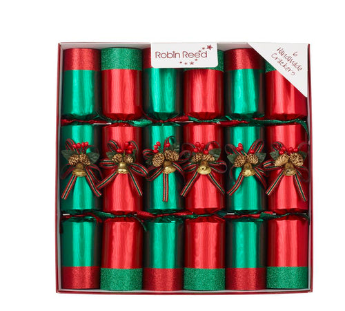 Robin Reed Ring O Bells Red & Green Party Crackers