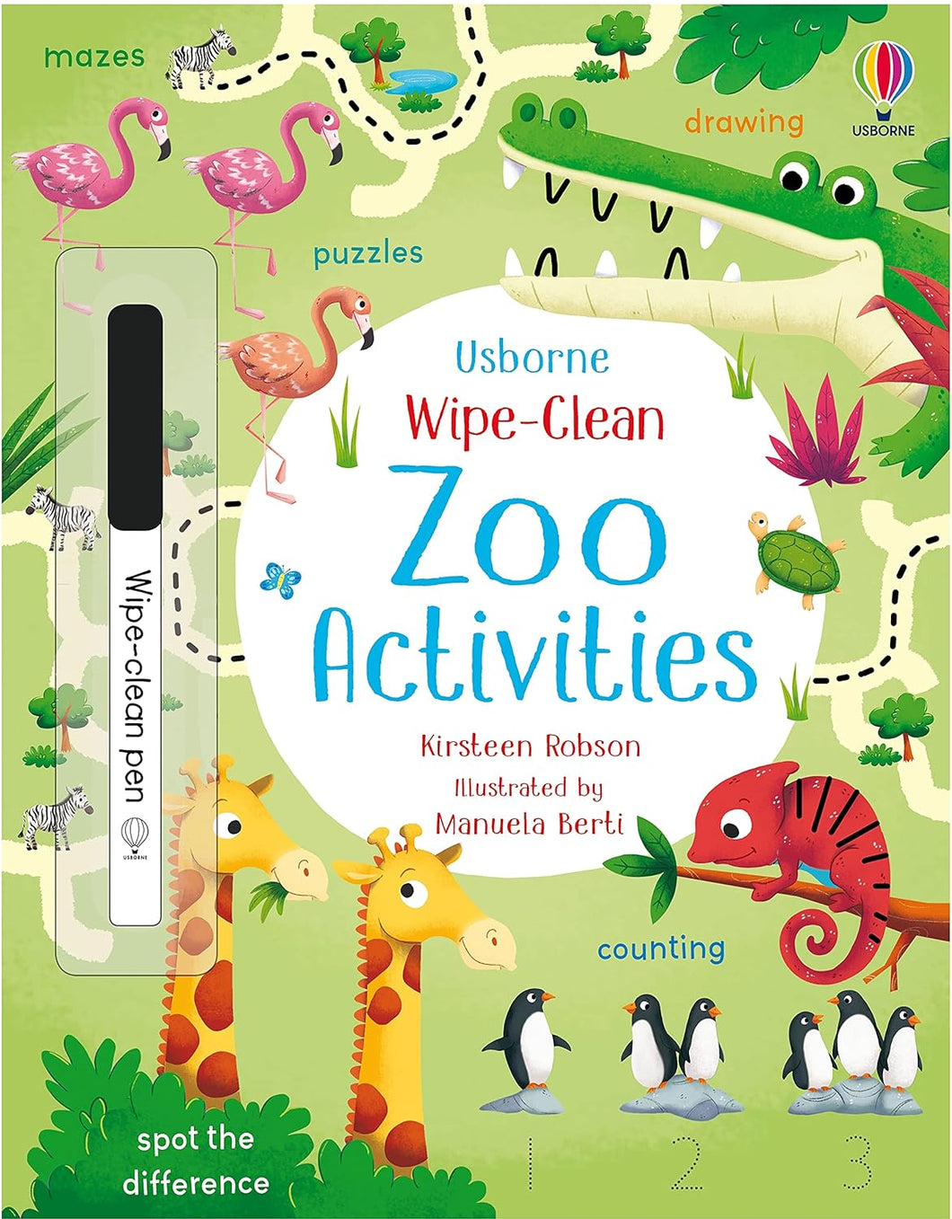 Usborne Wipe-Clean Activity Book: ZOO ACTIVITIES