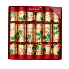 Load image into Gallery viewer, Robin Reed English Holiday Christmas Crackers - Merry Christmas Elegance, 6 Count