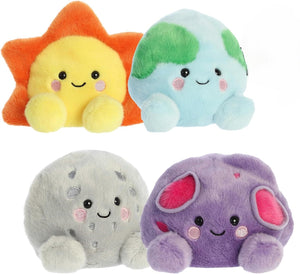 Aurora Palm Pals Space Astronomy Bundle: Eve Earth, Rae Sun, Celene Moon, and Cal Meteor