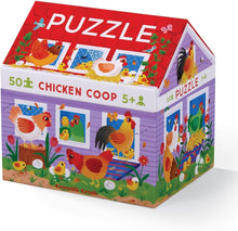 Load image into Gallery viewer, Crocodile Creek Chicken Coop Puzzle, 50-Pieces