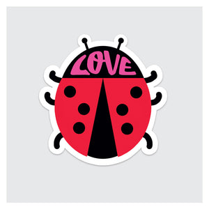 Ladybug Love Sticker