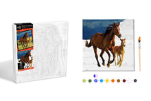 Load image into Gallery viewer, Anker Play Products Wild Horses Stretched Canvas Paint Kit x 20”