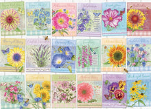 Load image into Gallery viewer, Cobble Hill 500 Piece Jigsaw Puzzle - Seed Packets (Poster Included)