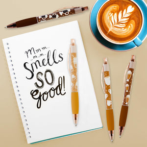Scentco - Coffee Smens: Gourmet Coffee-Scented Gel Pens, Set of 6