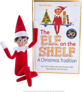 The Elf on the Shelf: 20th Anniversary Limited Edition Box Set - Posable Boy Scout Elf, Storybook, Pajamas & Ornament