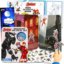 Load image into Gallery viewer, Bendon Magnetic Tin Figure Bundle: Superhero Adventures with Spider-Man, Captain America, and The Avengers