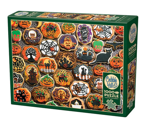 Cobble Hill 1,000 Piece Jigsaw Puzzle - Halloween Cookies (Poster Included)