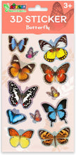 Load image into Gallery viewer, Avenir 3D Sticker Bundle: Flowers, Butterflies, and Insects, 36 Stickers