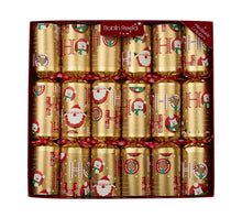 Load image into Gallery viewer, Robin Reed English Holiday Christmas Crackers - Racing Santa Ho Ho Ho, 6 Count