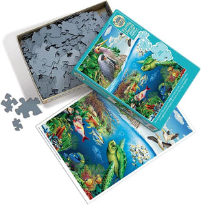Cobble Hill 350 Piece Family Jigsaw Puzzle - Earth Day (Poster Included)