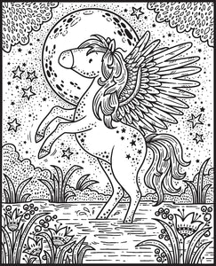 Usborne Magic Painting Book - MAGICAL CREATURES