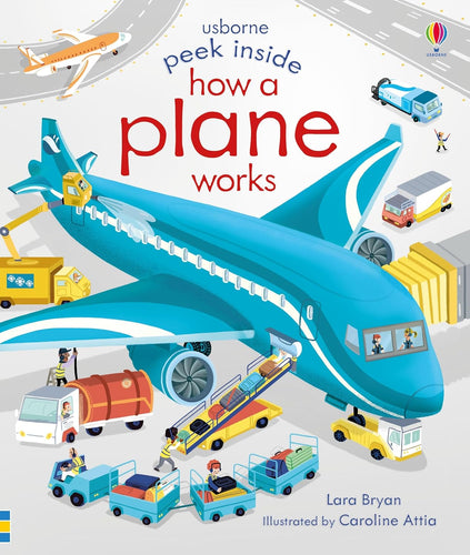 Usborne Peek Inside Touch-and-Feel Board Book: HOW A PLANE WORKS