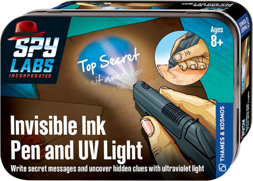 Thames & Kosmos Spy Labs Inc: Invisible Ink Pen and UV Light Exchange Top Secret Info Securely | Essential Tools and Tricks of The Trade from The Detective Gear Experts for Young Investigators