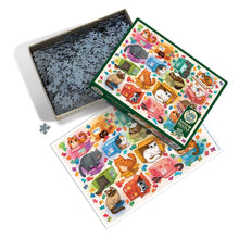 Load image into Gallery viewer, Cobble Hill 1000 Piece Family Jigsaw Puzzle - Cats vs. Puzzles (Poster Included)