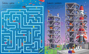 Usborne Maze Paperback Book - SPACE