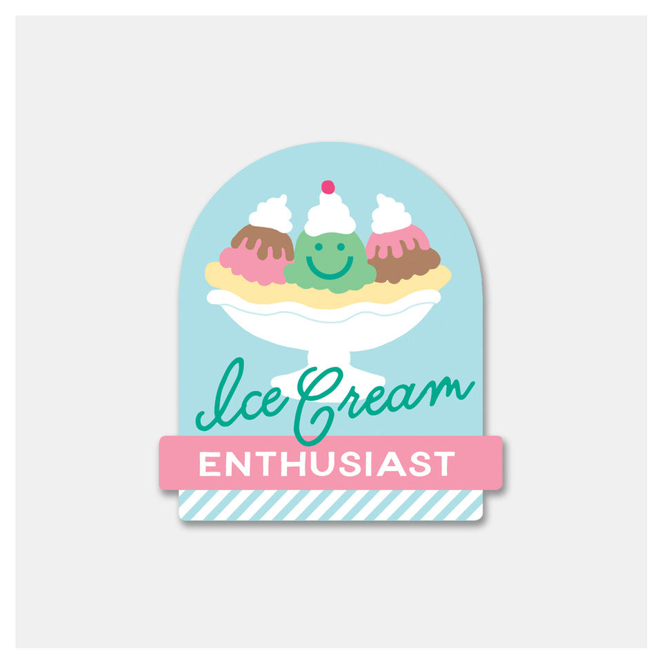 Ice Cream Enthusiast Sticker