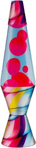 Schylling Lava Candy Swirl Lamp with Pink and Blue Wax 14.5