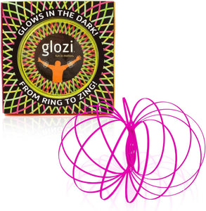 Fun In Motion Toys Glozi - Glow-in-the-Dark Pink Fidget Toy