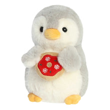 Load image into Gallery viewer, Aurora Pompom Holiday Penguin Plush - Holiday Donut, 8&quot;