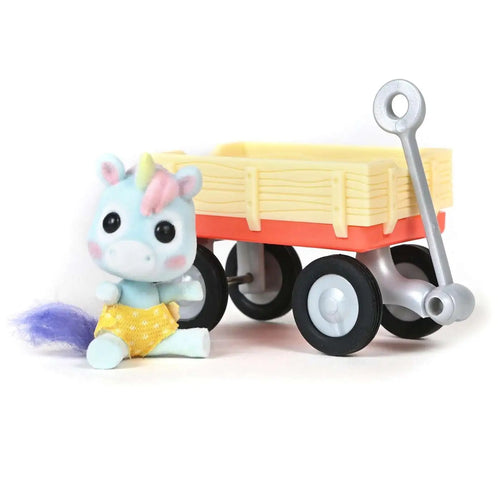 Honey Bee Acres - Rainbow Ridge Baby Flocked Figure, Baby Lucky