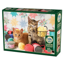 Load image into Gallery viewer, Cobble Hill 1000 Piece Family Jigsaw Puzzle - Balls of Fluff (Poster Included)