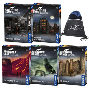 Thames & Kosmos: The Volcanic Island, Dungeon, Monochrome Inc, Grand Hotel Abaddon, Gloom City File