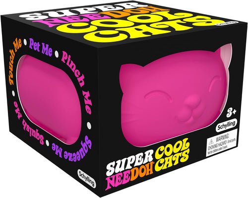 Schylling - Super Cool Cat Nee Doh-Impluse SensoryToy, LARGE