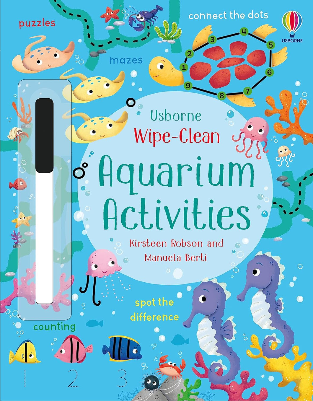 Usborne Wipe-Clean Activity Book: AQUARIUM ACTIVITIES
