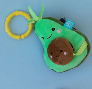 The Manhattan Toy Company - Mini-Apple Farm Avocado Rattle Take Along Toy